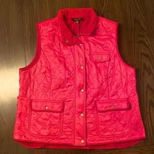 Talbots XL red vest